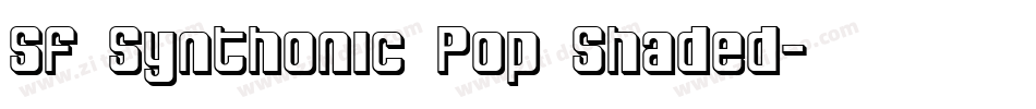 SF Synthonic Pop Shaded字体转换